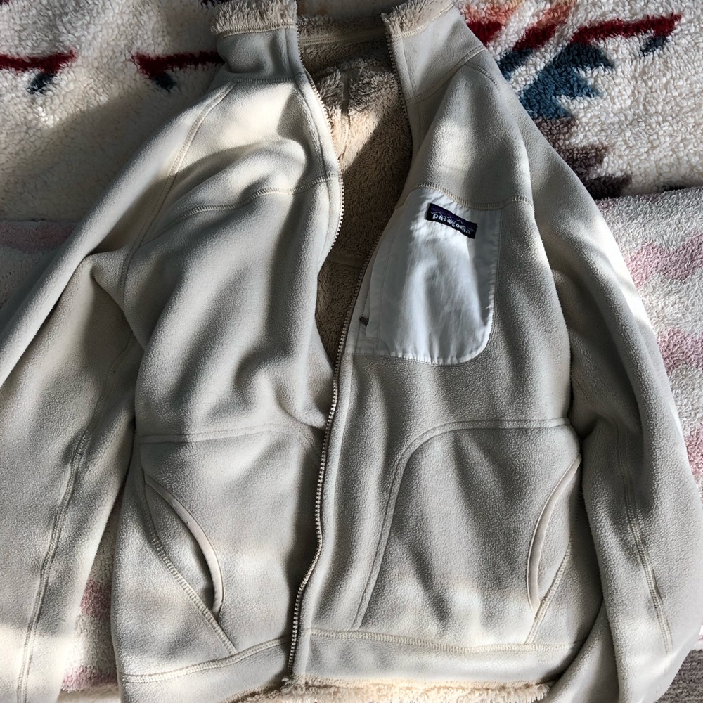 Patagonia reverse fuzzy/fleece jacket